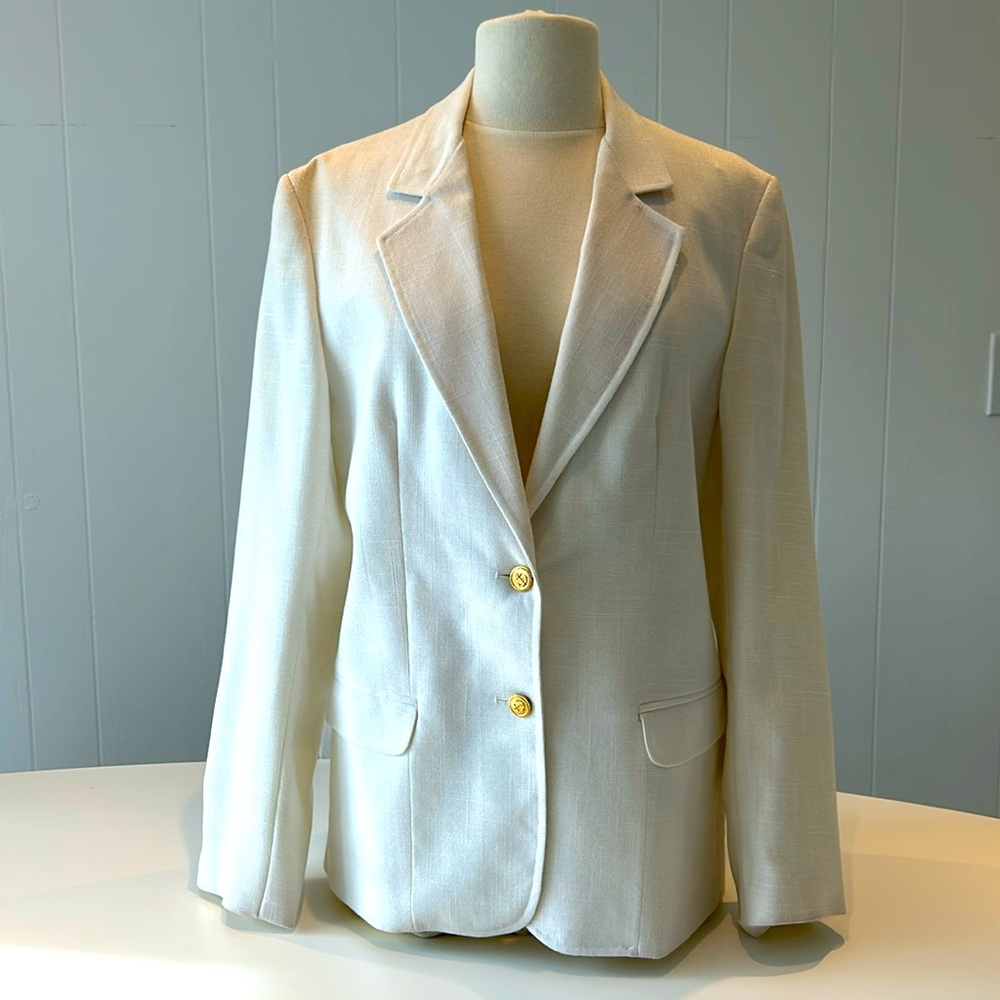 Vintage Stephen Douglas LTD. Blazer 
Size 14
Cream